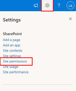 Checking the permission to Sharepoint site